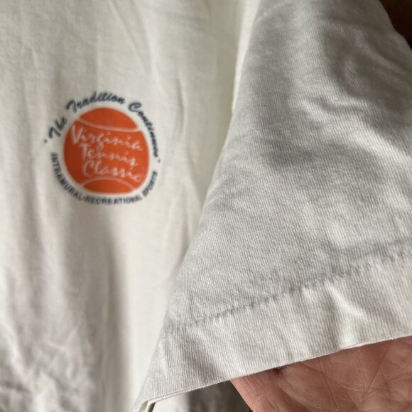 Vintage University of Virginia UVA Tennis Classic T-shirt Fruit of Loom USA XL - Picture 14 of 16
